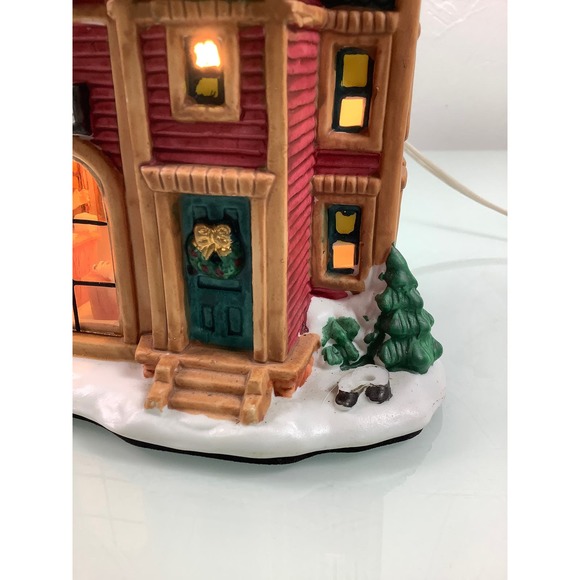 Vintage Trim A Home Pickford School lighted village porcelain * - Picture 10 of 11